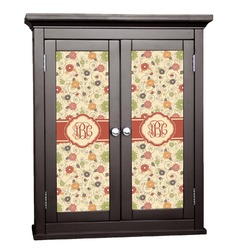Fall Flowers Cabinet Decal - Small (Personalized)