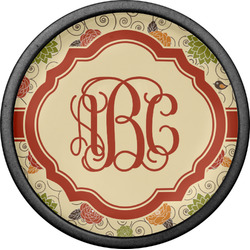 Fall Flowers Cabinet Knob (Black) (Personalized)