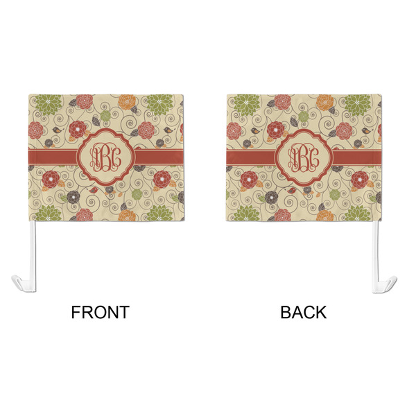 Fall Flowers Car Flag - Large - APPROVAL
