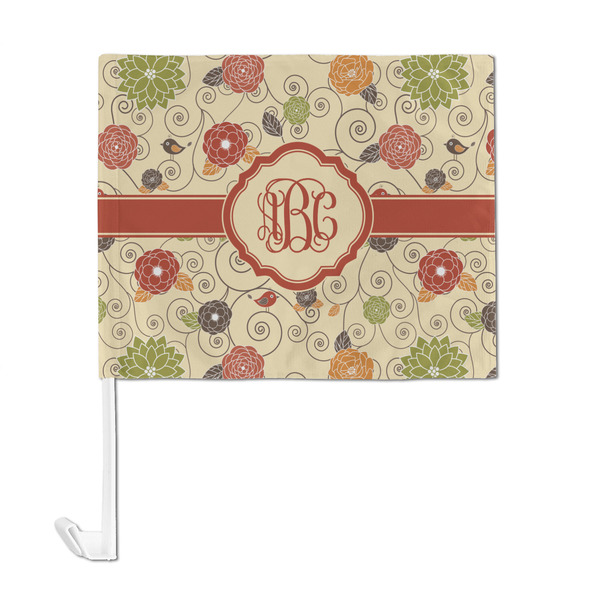 Fall Flowers Car Flag - Large - FRONT