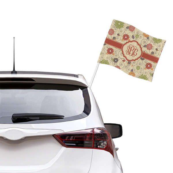 Fall Flowers Car Flag - Large - LIFESTYLE