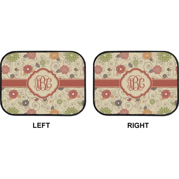 Fall Flowers Car Floor Mats (Back Seat) (Approval)