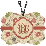 Fall Flowers Rear View Mirror Charm (Personalized)
