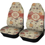 Fall Flowers Car Seat Covers (Set of Two) (Personalized)