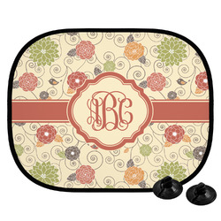 Fall Flowers Car Side Window Sun Shade (Personalized)