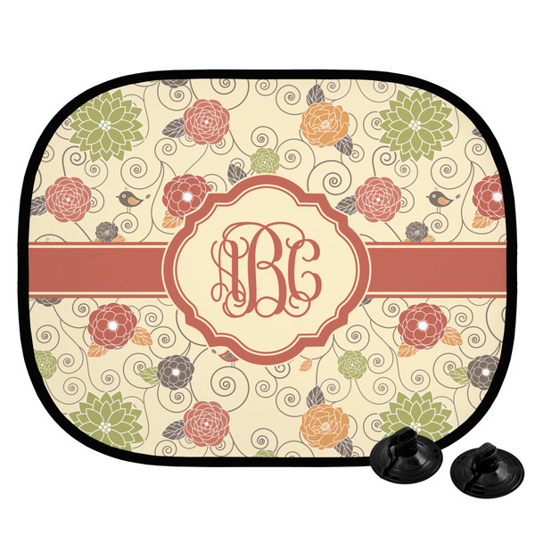 Custom Fall Flowers Car Side Window Sun Shade (Personalized)