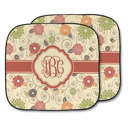 Fall Flowers Car Sun Shade - Two Piece (Personalized)