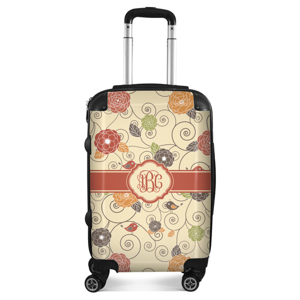 Custom Fall Flowers Suitcase - 20" Carry On (Personalized)