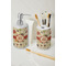 Fall Flowers Ceramic Bathroom Accessories - LIFESTYLE (toothbrush holder & soap dispenser)
