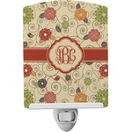 Fall Flowers Ceramic Night Light (Personalized)