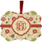 Fall Flowers Christmas Ornament (Front View)