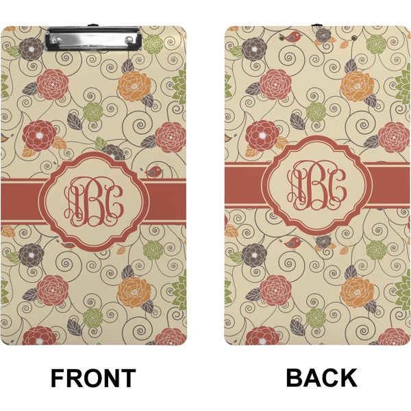 Fall Flowers Clipboard (Legal) (Front + Back)