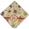 Fall Flowers Cloth Napkins - Personalized Dinner (Folded Four Corners)