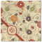 Fall Flowers Cloth Napkins - Personalized Lunch (Single Full Open)