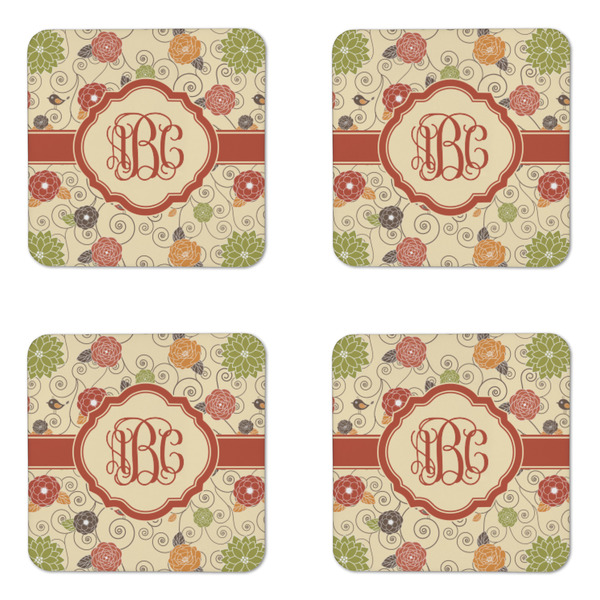 Fall Flowers Coaster Set - APPROVAL