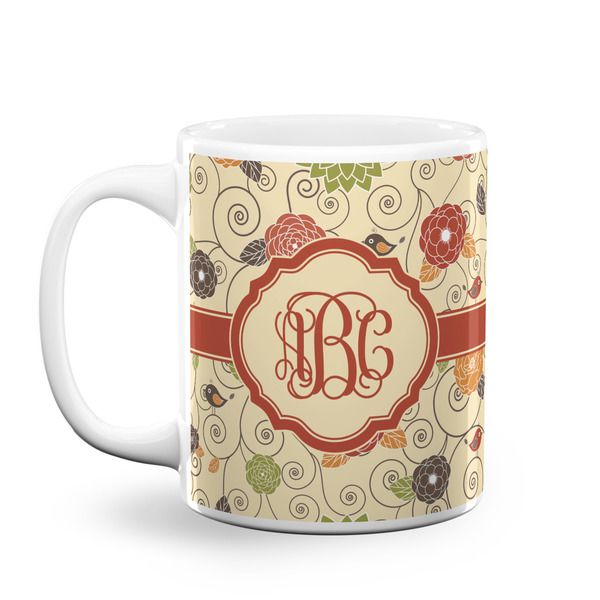 Custom Fall Flowers Coffee Mug (Personalized)