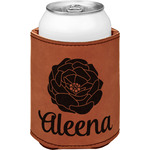Fall Flowers Leatherette Can Sleeve - Double Sided (Personalized)