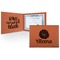 Fall Flowers Cognac Leatherette Diploma / Certificate Holders - Front and Inside - Main