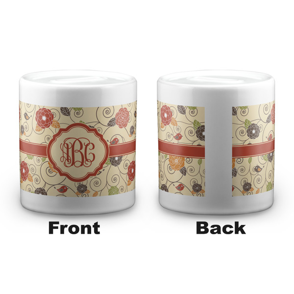 Fall Flowers Coin Bank - Apvl