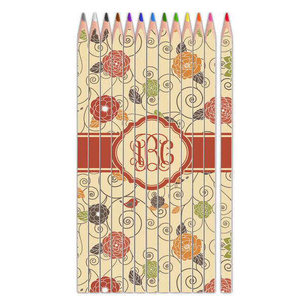 Custom Fall Flowers Colored Pencils (Personalized)