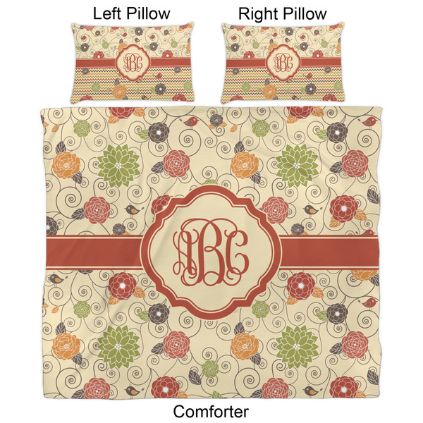 Fall Flowers Comforter Set - King - Approval