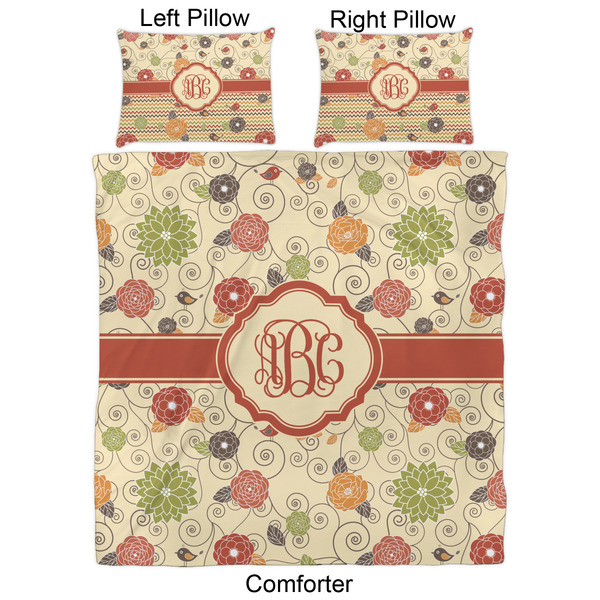 Fall Flowers Comforter Set - Queen - Approval