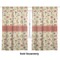 Fall Flowers Curtain 112x80 - Lined