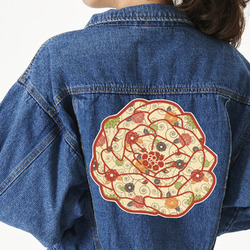 Fall Flowers Twill Iron On Patch - Custom Shape - 3XL