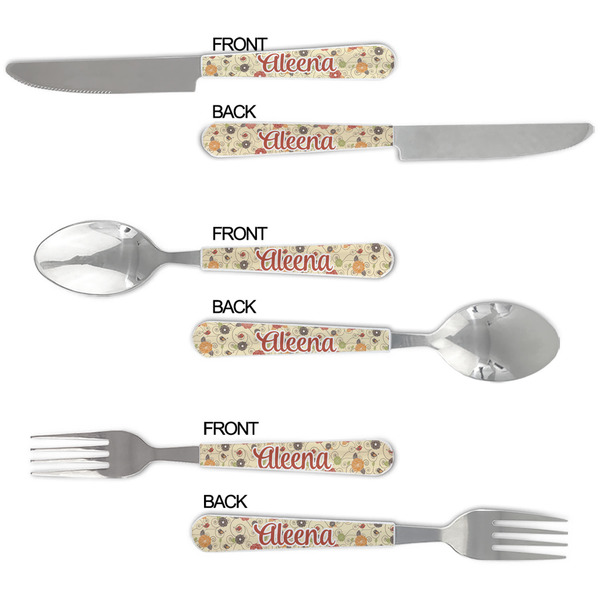 Fall Flowers Cutlery Set - APPROVAL