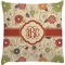 Fall Flowers Decorative Pillow Case (Personalized)