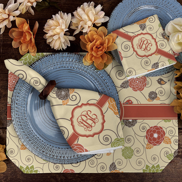 Fall Flowers Dining Set