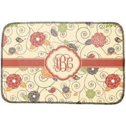Fall Flowers Dish Drying Mat (Personalized)