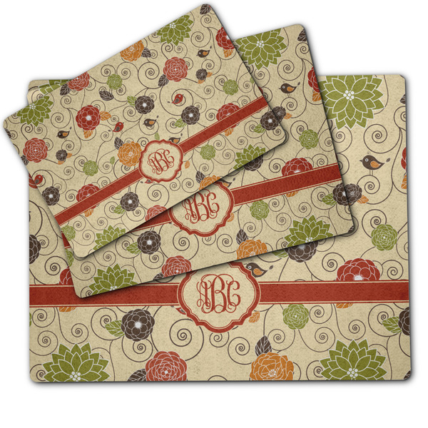 Fall Flowers Dog Food Mat - MAIN (sm, med, lrg)