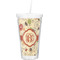 Fall Flowers Double Wall Tumbler with Straw (Personalized)