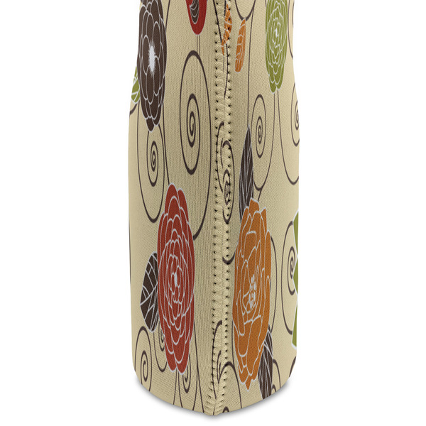 Fall Flowers Double Wine Tote - DETAIL 2 (new)