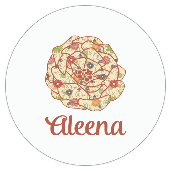 Fall Flowers Drink Topper - Large - Single