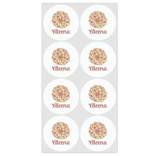 Fall Flowers Drink Topper - Medium - Set of 12