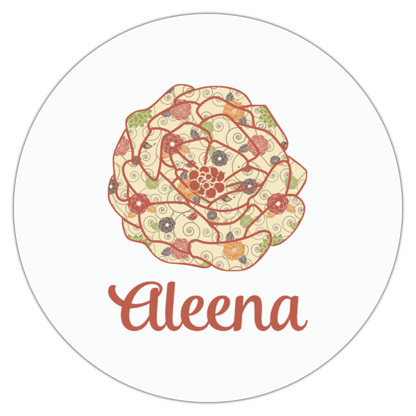 Fall Flowers Drink Topper - Small - Single