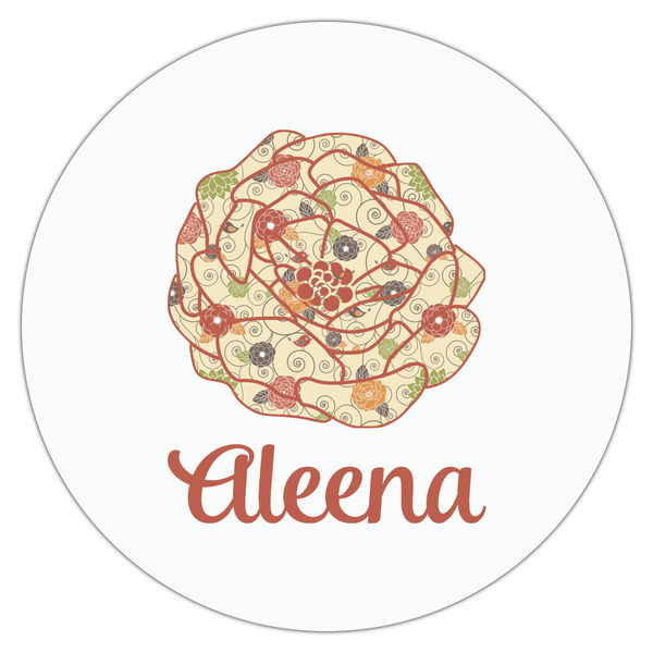 Fall Flowers Drink Topper - XLarge - Single