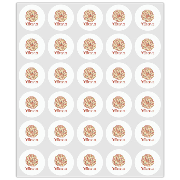 Fall Flowers Drink Topper - XSmall - Set of 30