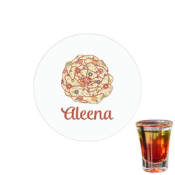 Fall Flowers Printed Drink Topper - 1.5" (Personalized)