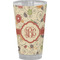 Fall Flowers Pint Glass - Full Color - Front View