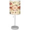 Fall Flowers Drum Lampshade with base included