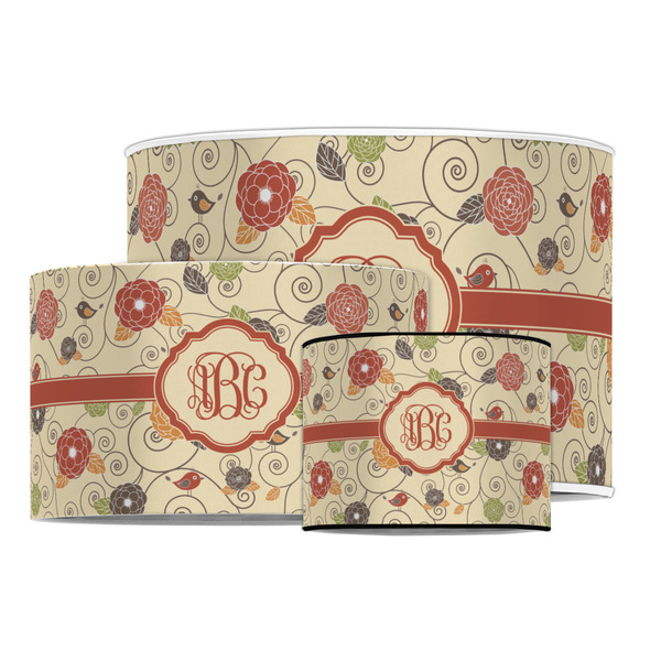 Fall Flowers Drum Lampshades - MAIN