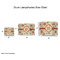 Fall Flowers Drum Lampshades - Sizing Chart