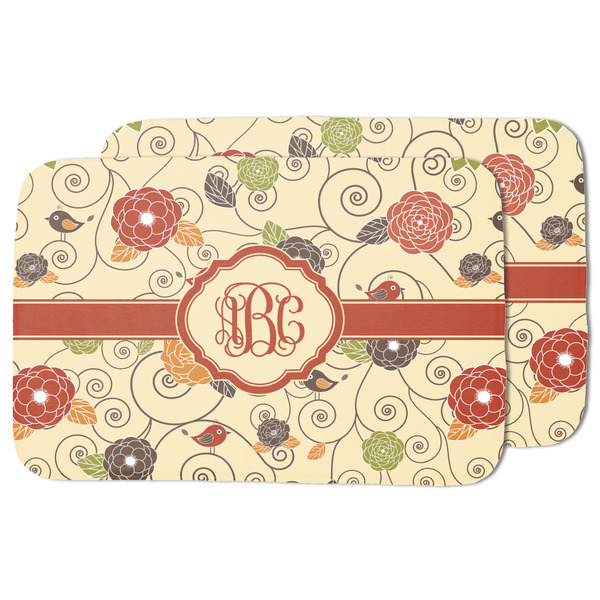 Fall Flowers Drying Dish Mat - MAIN