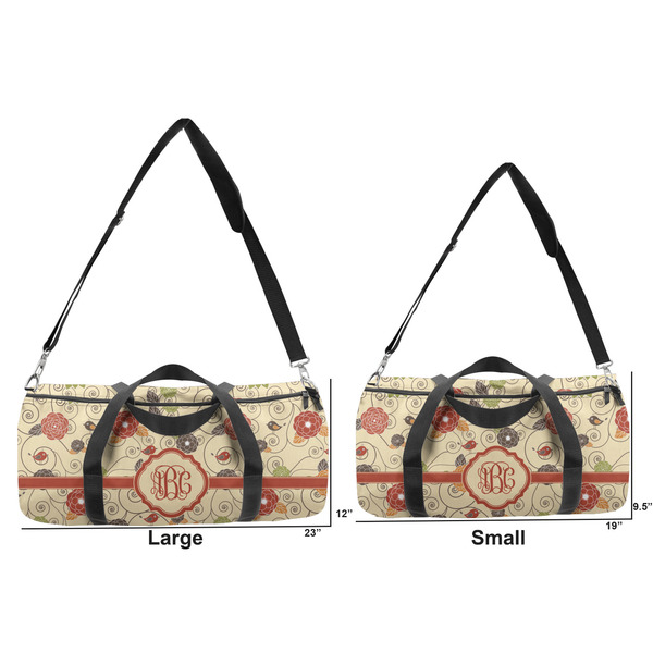 Fall Flowers Duffle Bag Small and Large