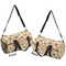 Fall Flowers Duffle bag large front and back sides