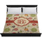 Fall Flowers Duvet Cover - King - On Bed - No Prop