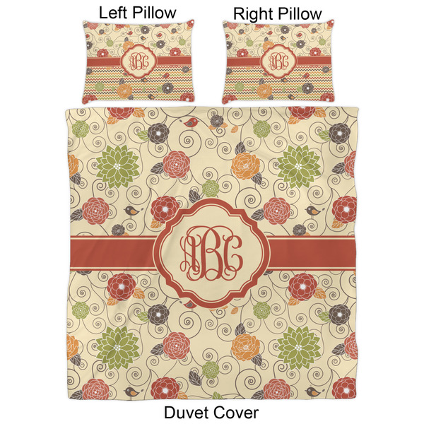 Fall Flowers Duvet Cover Set - Queen - Approval
